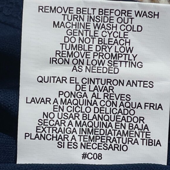 Luxology Navy Patchwork Maxi Dress NWT with Back Slit Size 4 - Picture 7 of 10